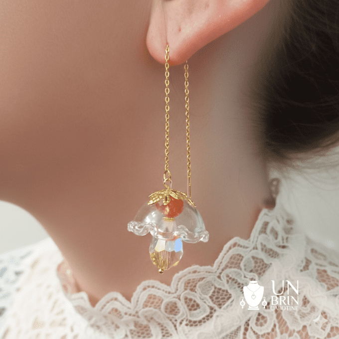 Boucles d'oreilles romantiques