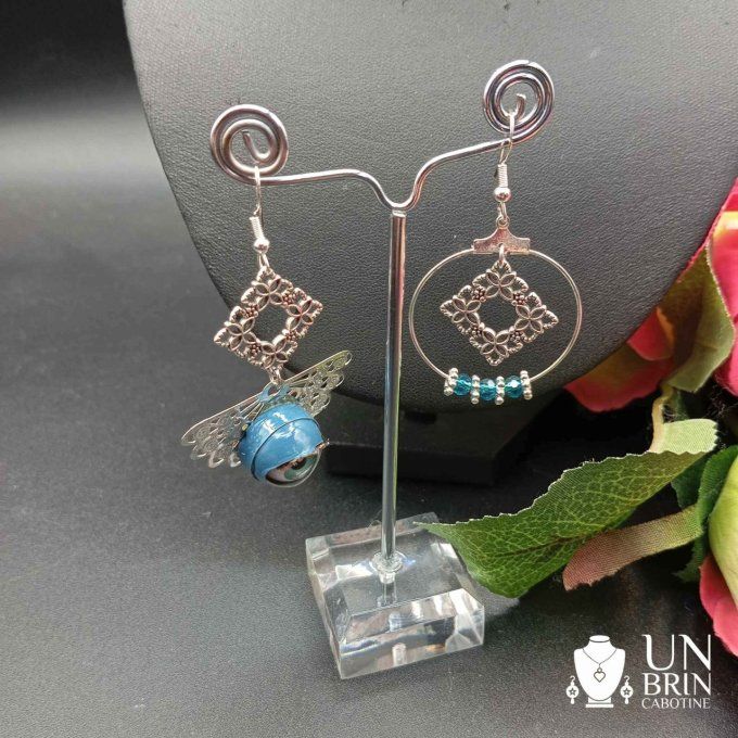 Boucles d'oreilles  "Je t'ai à l'œil"