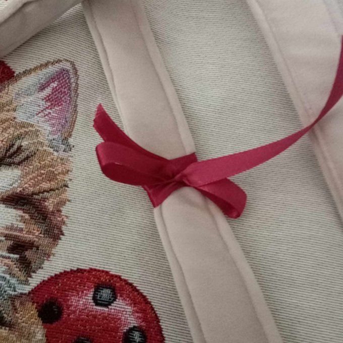 Sac cabas XL Chat et coccinelles